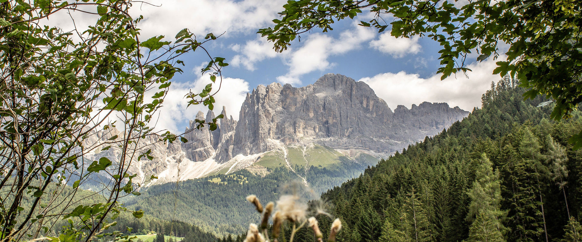 High-altitude trails in South Tyrol View of the mountains along the high-altitude trail.