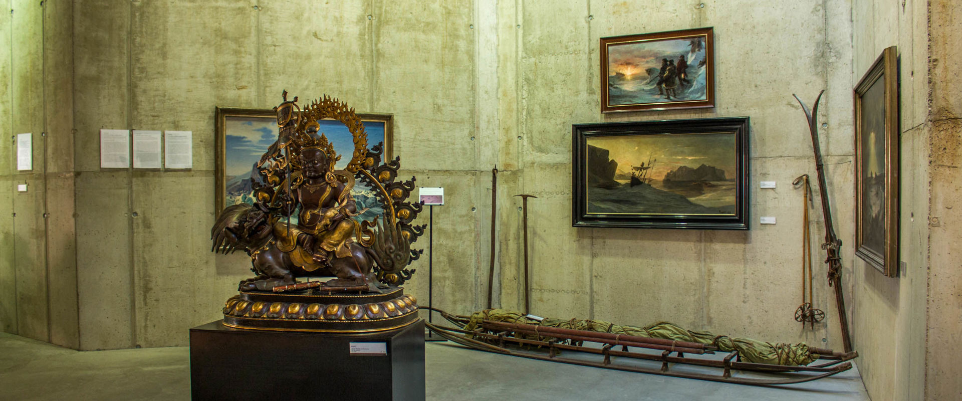 MMM Ortles in Sulden Various paintings, objects and a sculpture are exhibited at MMM Ortler.