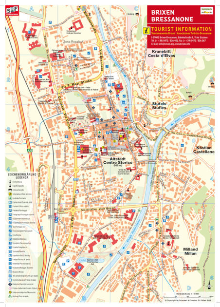 hotel fischer brixen maps