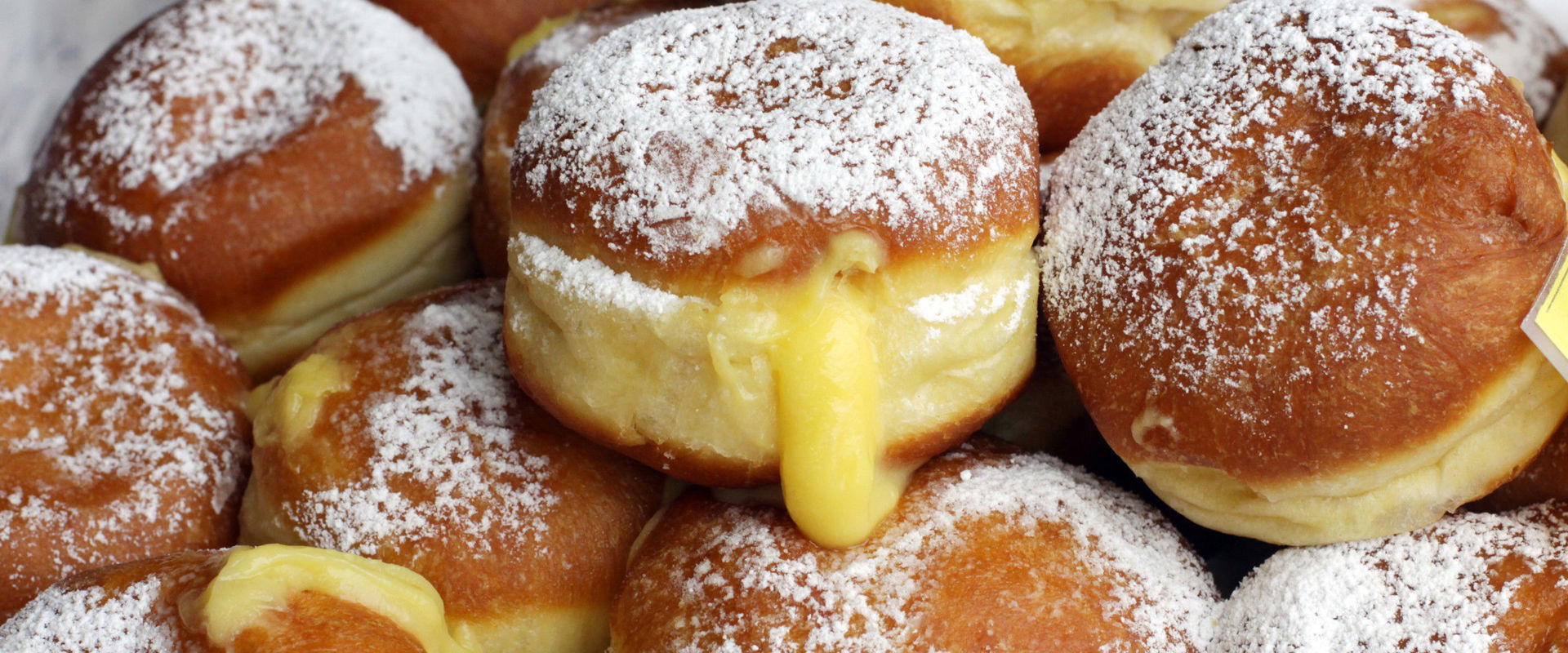 South Tyrolean donuts Carnival doughnuts with cream filling.